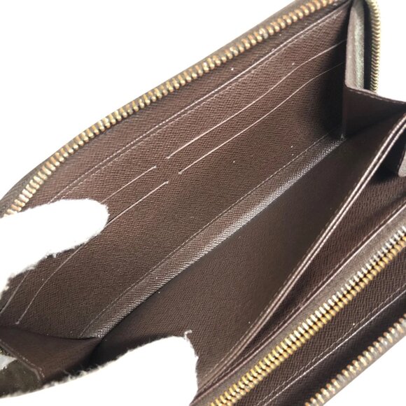Authentic Louis Vuitton Zippy Damier Ebene Leather Wallet jp170-111725 - Picture 13 of 16
